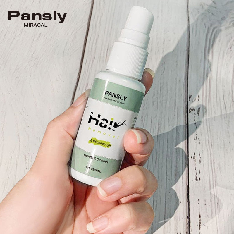 Pansly Hair Growth Inhibitor facial  Removal cream Spray Beard Bikini Intimate Face Legs Body Armpit Painless  Dropshipping