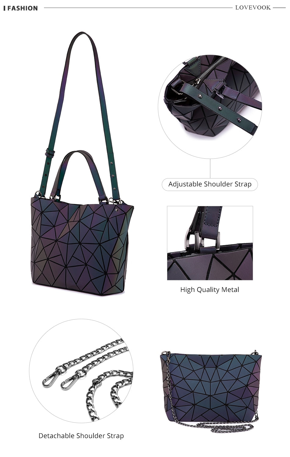 Trendy Tote™️- Geo-Holographic Purse